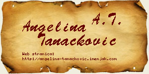 Angelina Tanacković vizit kartica